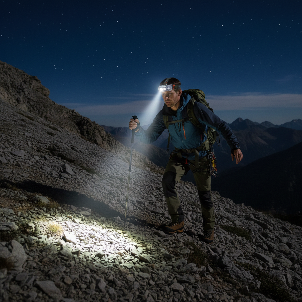 🔦 Hiking Headlamp | Lightweight Polymer Trail | Hiker-Gift Dual-Light Design
