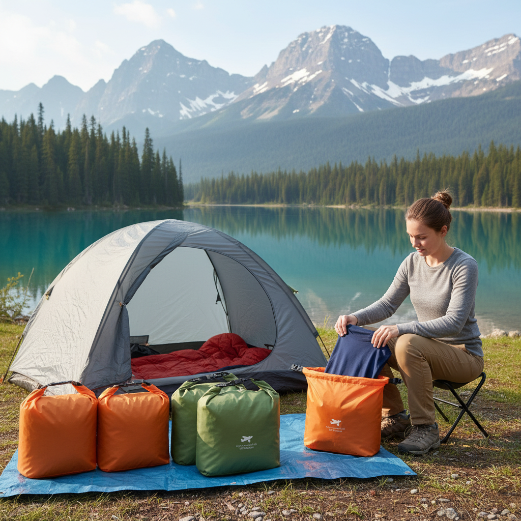 🎒 Outdoor Storage Bags | Lightweight Fabric Camp Set | Traveler-Gift Color-Coded Carry