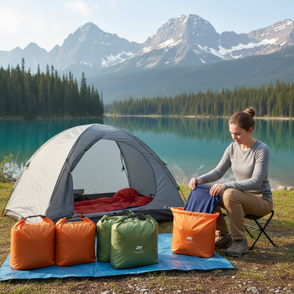 🎒 Outdoor Storage Bags | Lightweight Fabric Camp Set | Traveler-Gift Color-Coded Carry