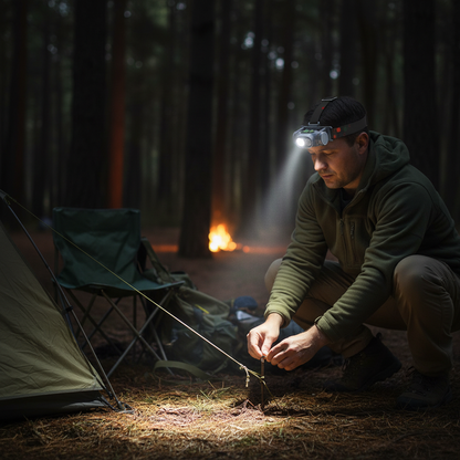 🔦 Hiking Headlamp | Lightweight Polymer Trail | Hiker-Gift Dual-Light Design