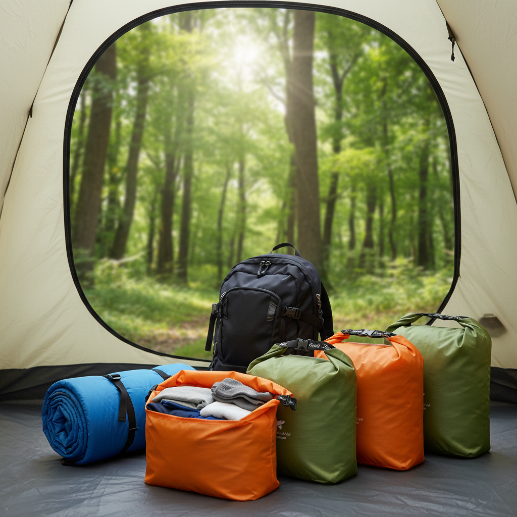 🎒 Outdoor Storage Bags | Lightweight Fabric Camp Set | Traveler-Gift Color-Coded Carry