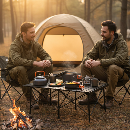 🍳 Camping Cookware | Lightweight Metal Camp Cooking | Camper-Gift Compact Set