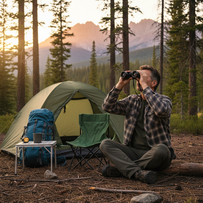 🔭 Binoculars | Rugged Polymer Trail Viewing | Explorer-Gift Compact Focus