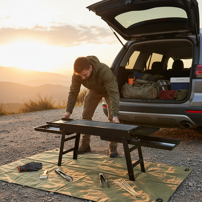 🔥 Portable BBQ Grill | Metal Campsite Cooking | Grill-Lover Folding Design