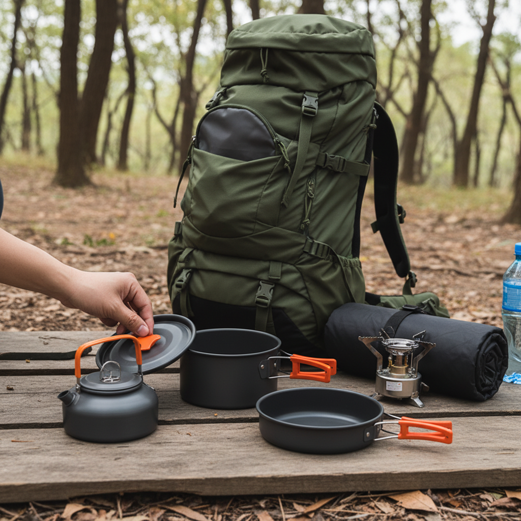 🍳 Camping Cookware | Lightweight Metal Camp Cooking | Camper-Gift Compact Set