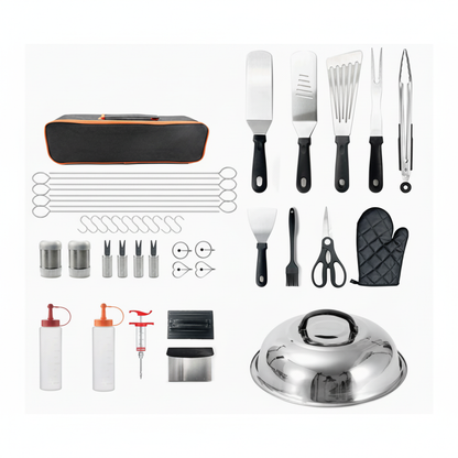 🔥 BBQ Tool Set | Stainless Steel Backyard Grill | Grill-Master Gift