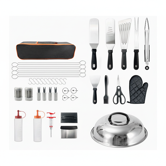 🔥 BBQ Tool Set | Stainless Steel Backyard Grill | Grill-Master Gift