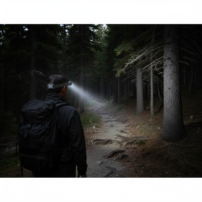🔦 Hiking Headlamp | Lightweight Polymer Trail | Hiker-Gift Dual-Light Design