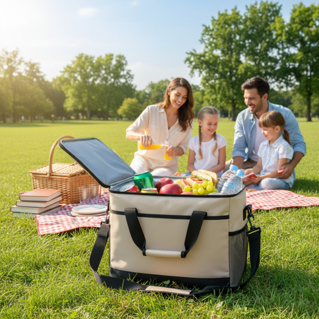 🧊 Soft Cooler Bag | Insulated Fabric Picnic Carry | Traveler-Gift Easy Storage