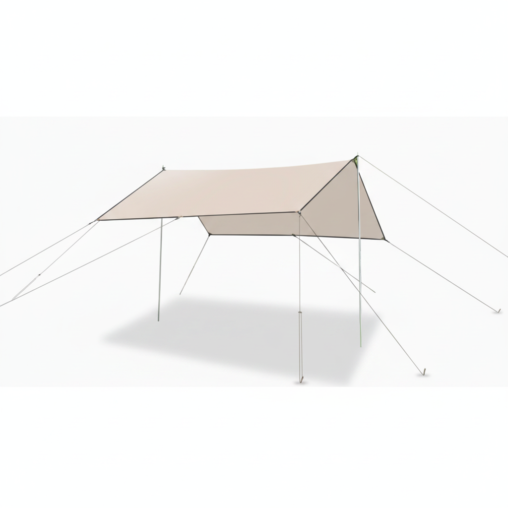 ⛺ Camping Tarp | Lightweight Fabric Camp Shelter | Camper-Gift Open-Air Shade