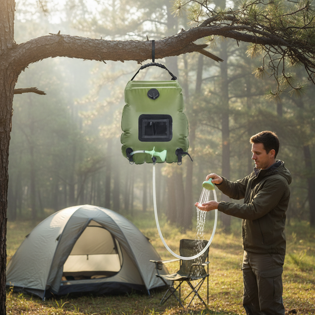 🚿 Camp Shower Bag | Durable Outdoor Wash | Traveler-Gift Portable Rinse