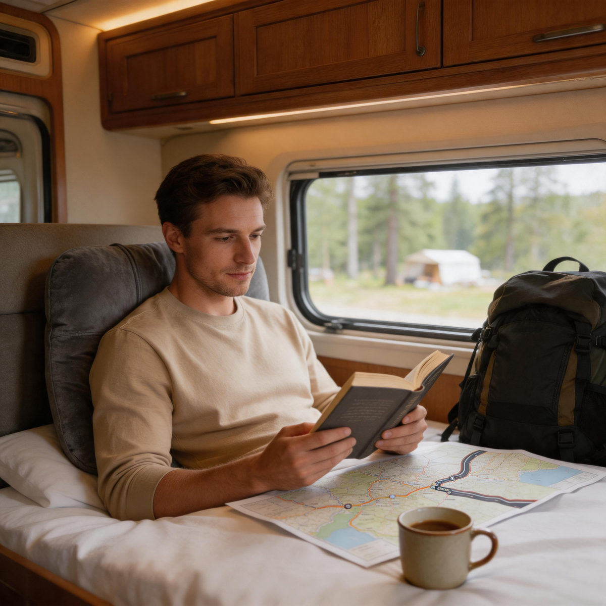 💤 Camping Pillow | Plush Fabric Travel Comfort | Compact Outdoor Essential