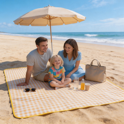 🌼 Picnic Mat | Soft Fabric Park Days | Gingham Outdoor Charm