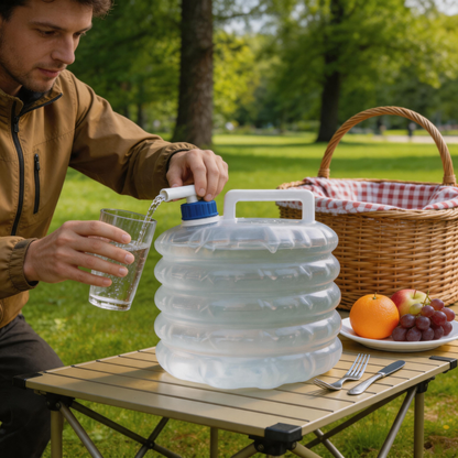 💧 Water Container | Flexible Plastic Camping | Camper-Gift Collapsible Carry