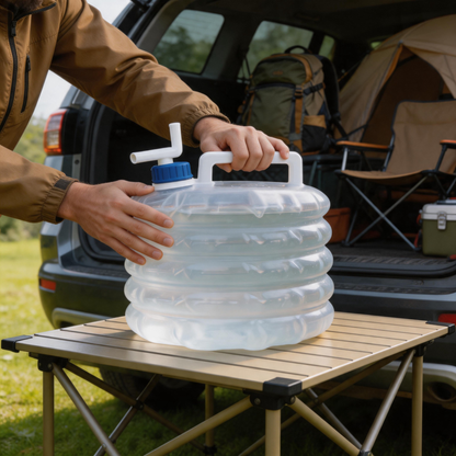 💧 Water Container | Flexible Plastic Camping | Camper-Gift Collapsible Carry