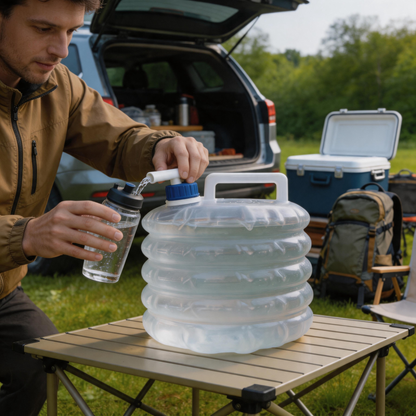 💧 Water Container | Flexible Plastic Camping | Camper-Gift Collapsible Carry