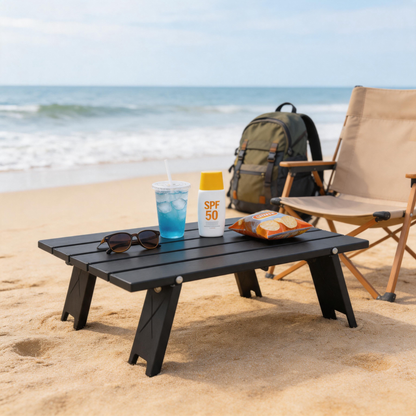 🏕️ Camping Table | Folding Slatted Design | Outdoor-Gift Compact Utility