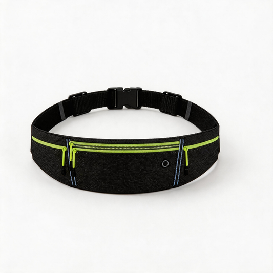 🏃 Waist Pack | Lightweight Fabric Trail | Runner-Gift Neon-Zip Design