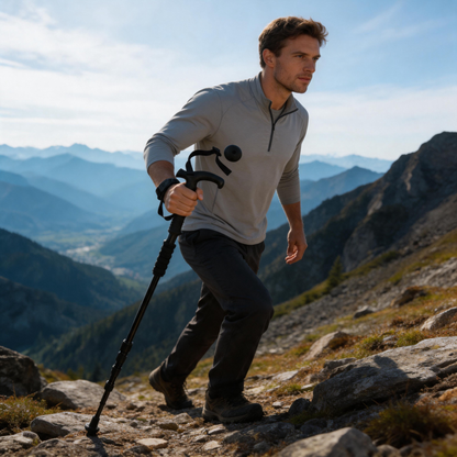 🥾 Trekking Pole | Metal Trail Support | Hiker-Gift Adjustable Stability