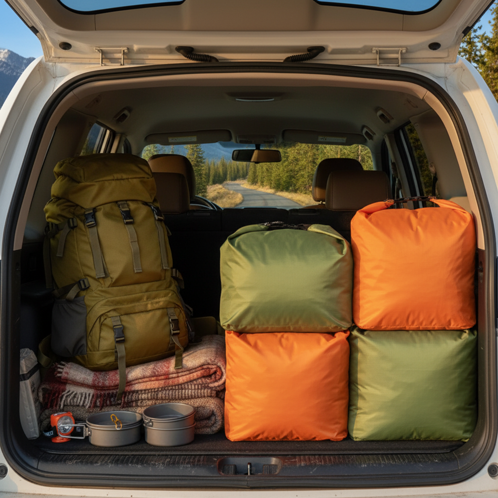 🎒 Outdoor Storage Bags | Lightweight Fabric Camp Set | Traveler-Gift Color-Coded Carry